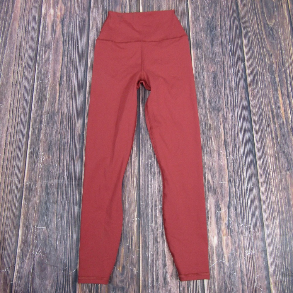 Spiritual Gangster Pants Womens XS Burgundy High Rise Yoga Leggings Athletic